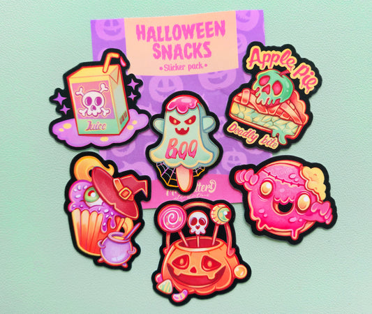 Halloween Snacks \\ Vinyl Sticker pack