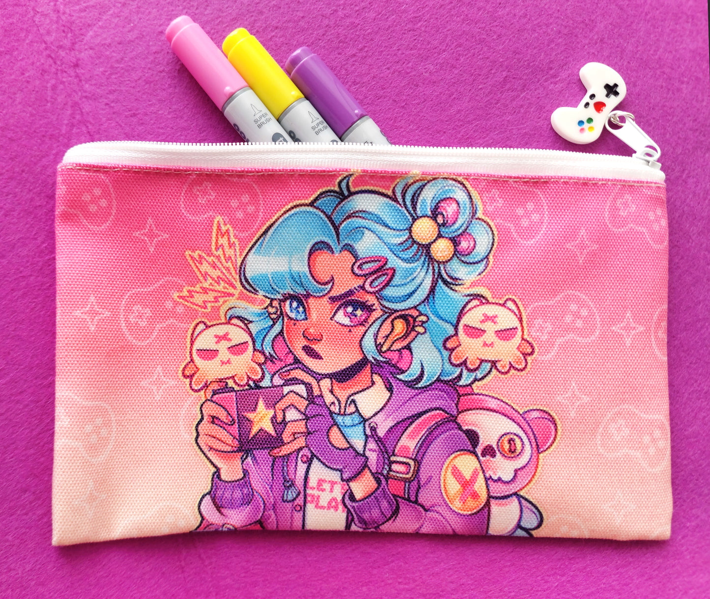 Let's play \\ Zipper pouch