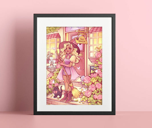 Witch's tea house \\ Art Print