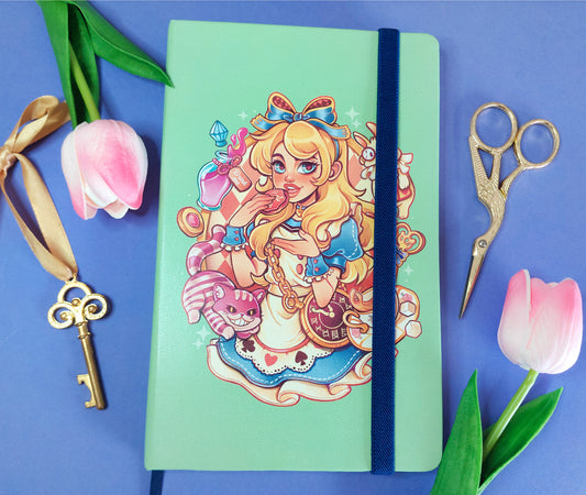 Alice in Wonderland  \\ A5 Leatherette Notebook