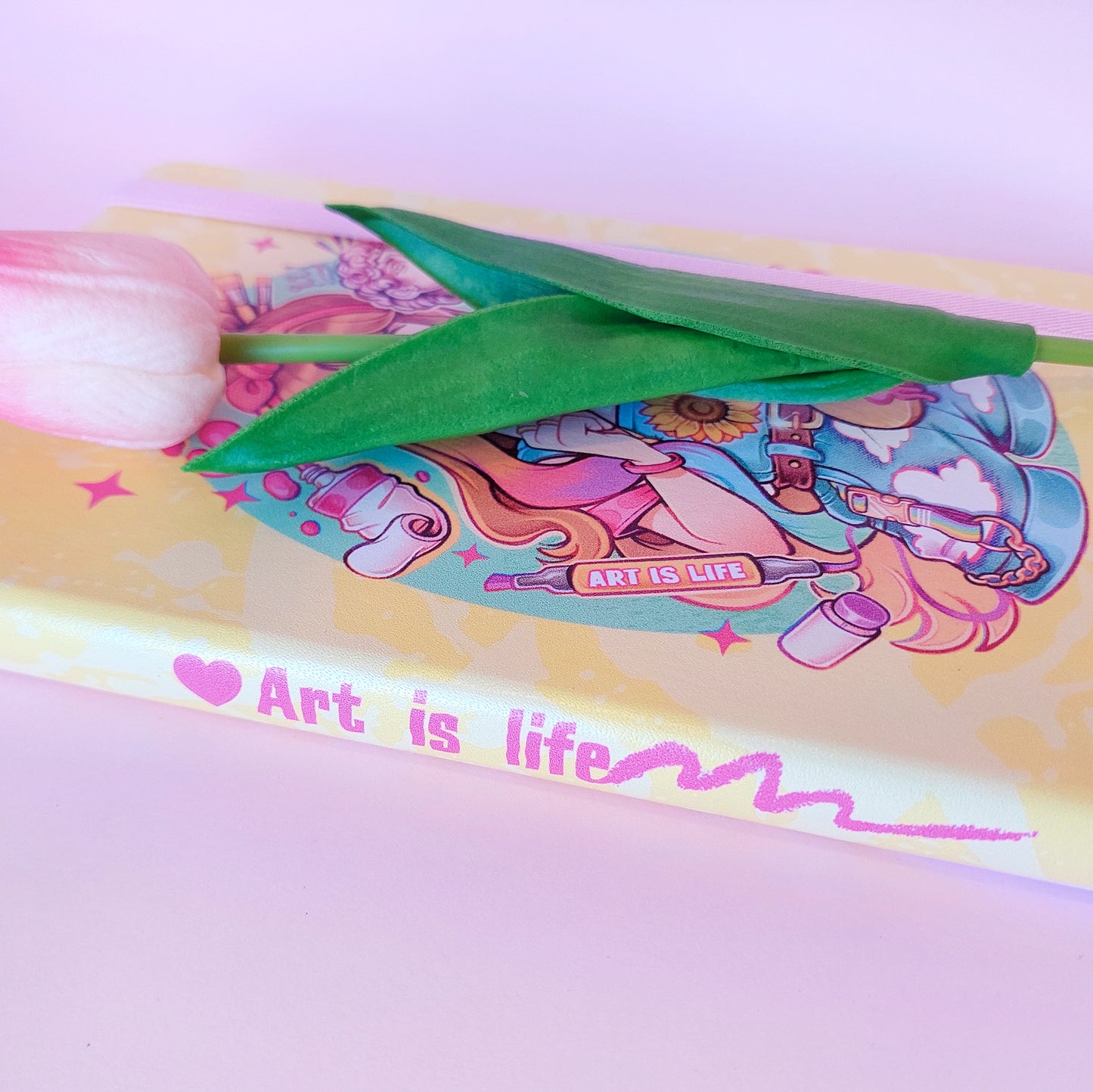 Art is life  \\ A5 Leatherette Notebook