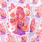 I'm here for the food \\ Transparent Sticker