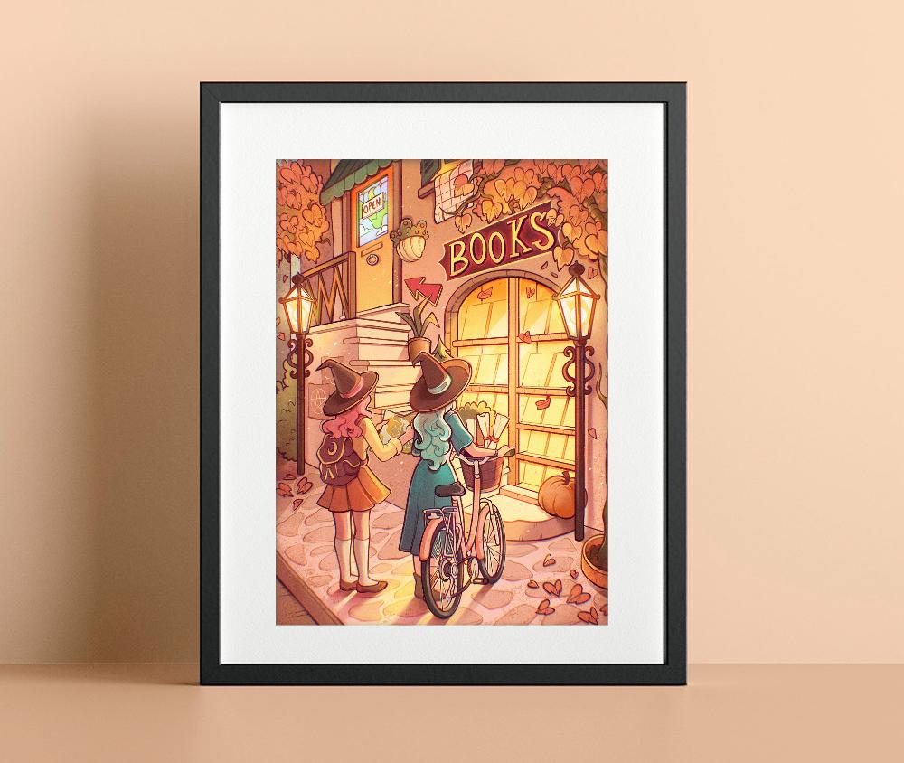 Magical Book Store \\ Art Print