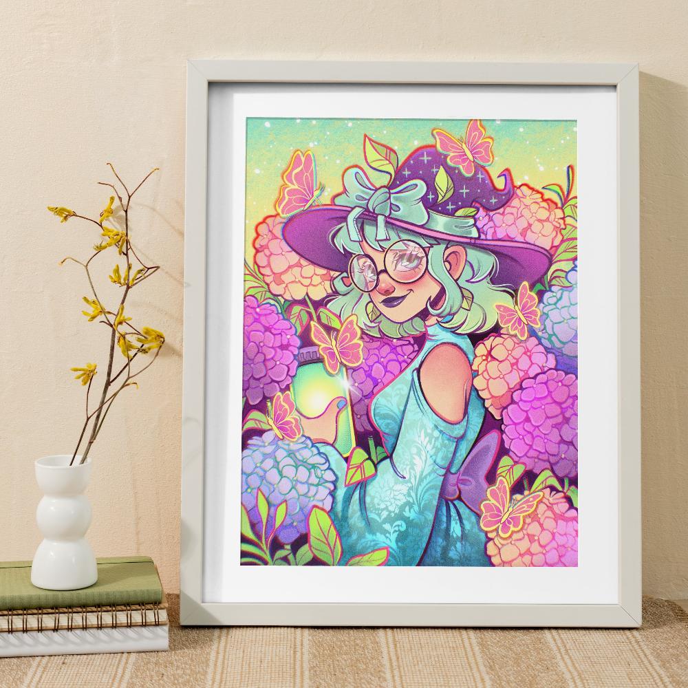 Olivia's Hydrangeas \\ Art Print