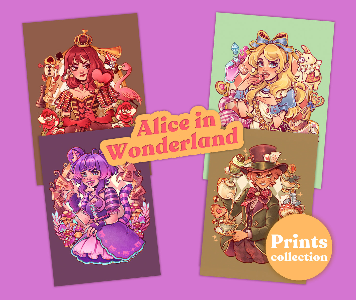 Alice in Wonderland \\ Art Prints