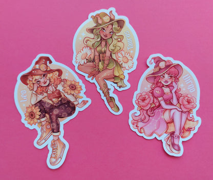 Zodiac Witches \\ Vinyl Stickers