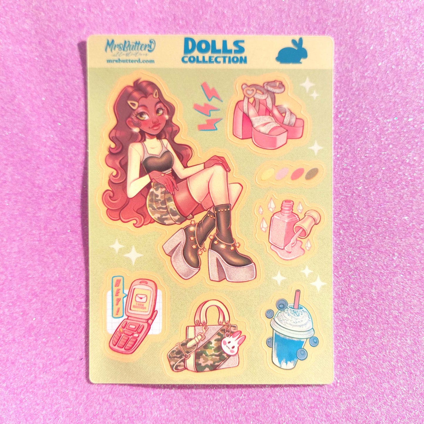 Dolls Collection \\ Vynil Sticker Sheet