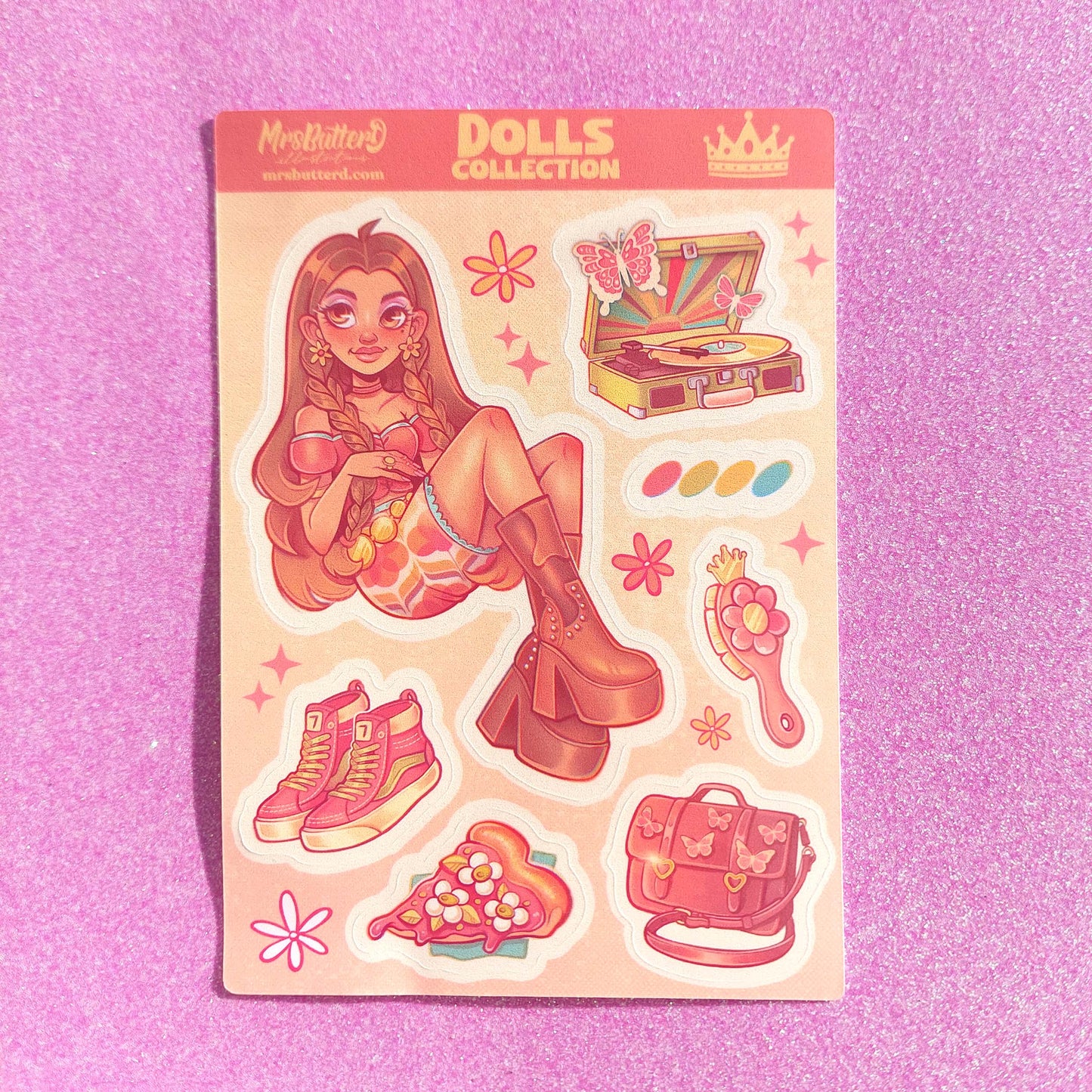 Dolls Collection \\ Vynil Sticker Sheet