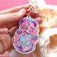 Galactic macaroon \\ Holographic Keychain