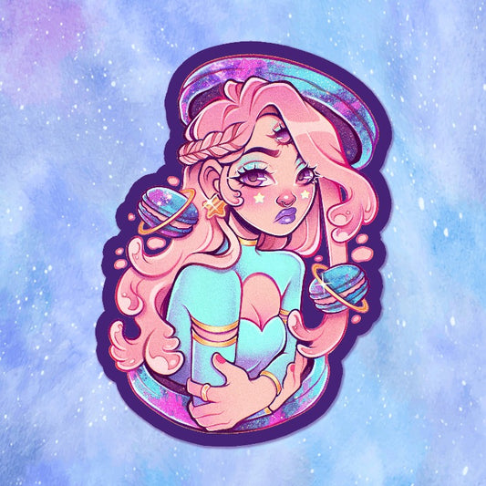 Galactic macaroon \\ Vinyl Sticker