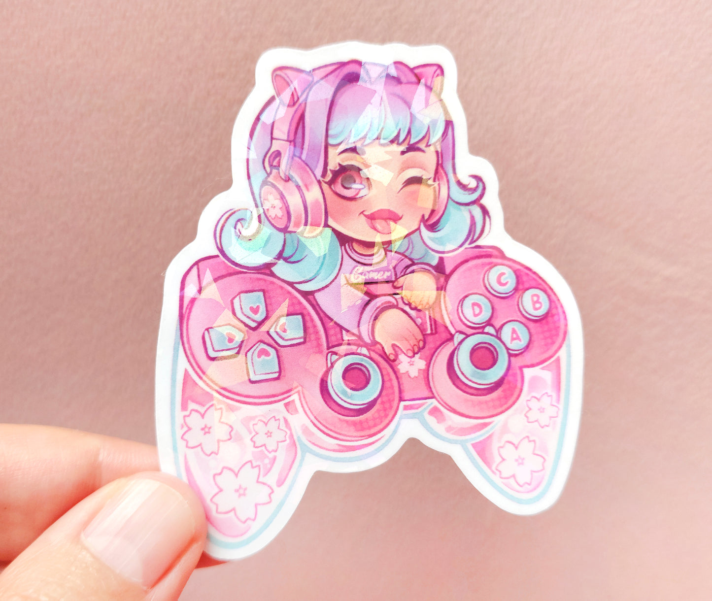 Gamer! \\ Vinyl Holographic Sticker