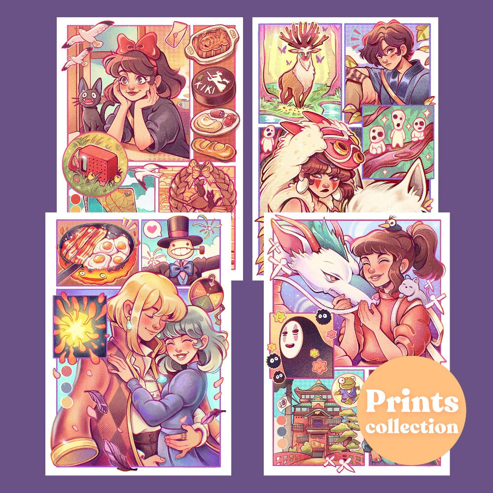 Anime characters \\ Art Prints