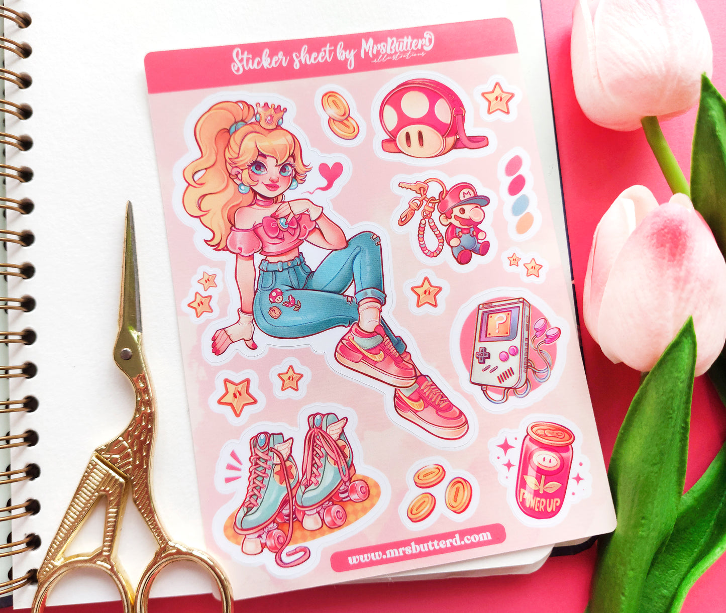 Princesses \\ Matte Vynil Sticker Sheet