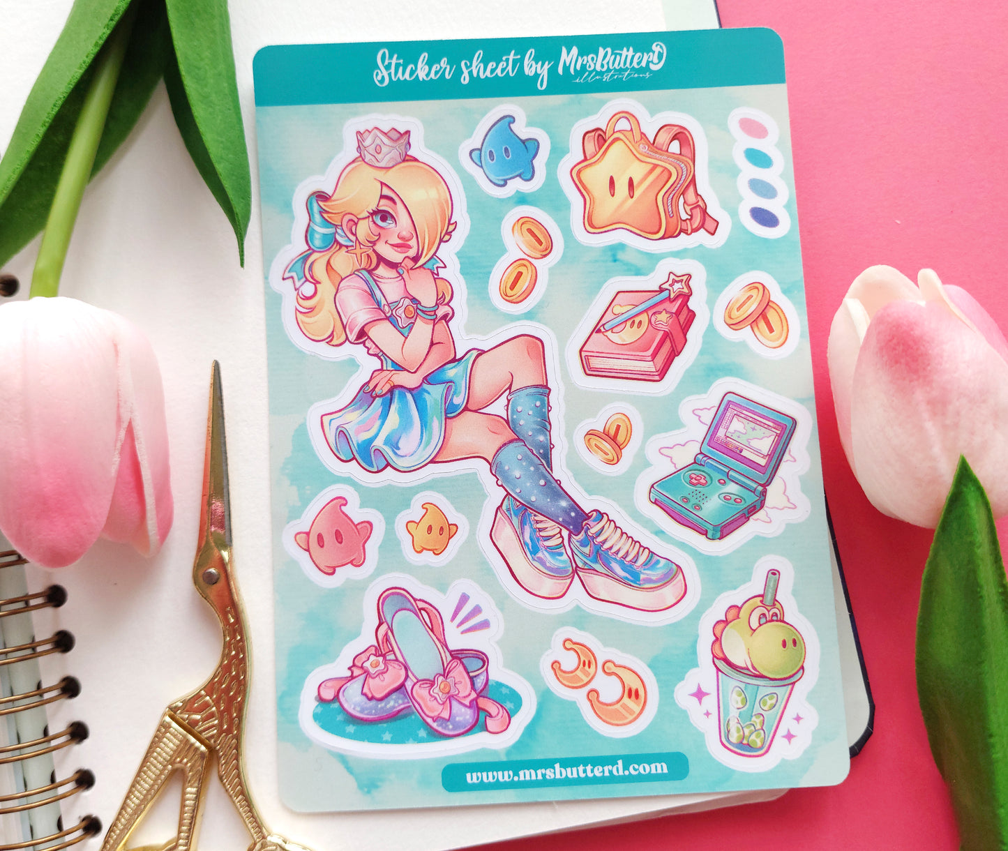 Princesses \\ Matte Vynil Sticker Sheet