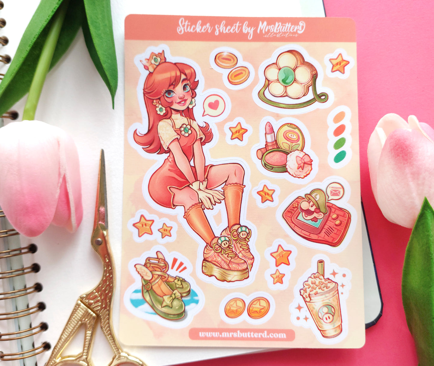 Princesses \\ Matte Vynil Sticker Sheet