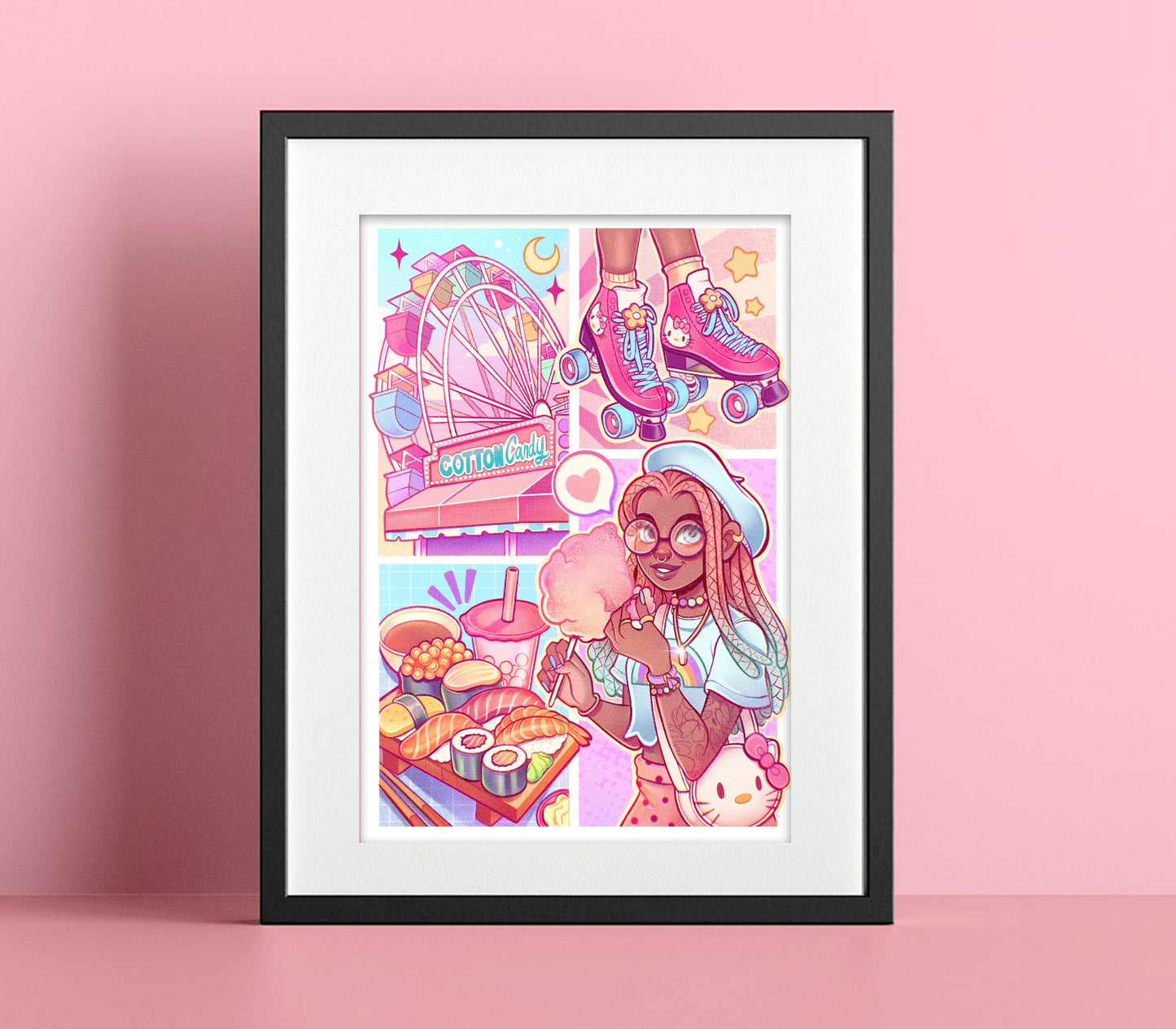 Rainbow's Friday Night print \\ Art Print