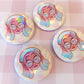 Rainbow \\ Holographic Button badge