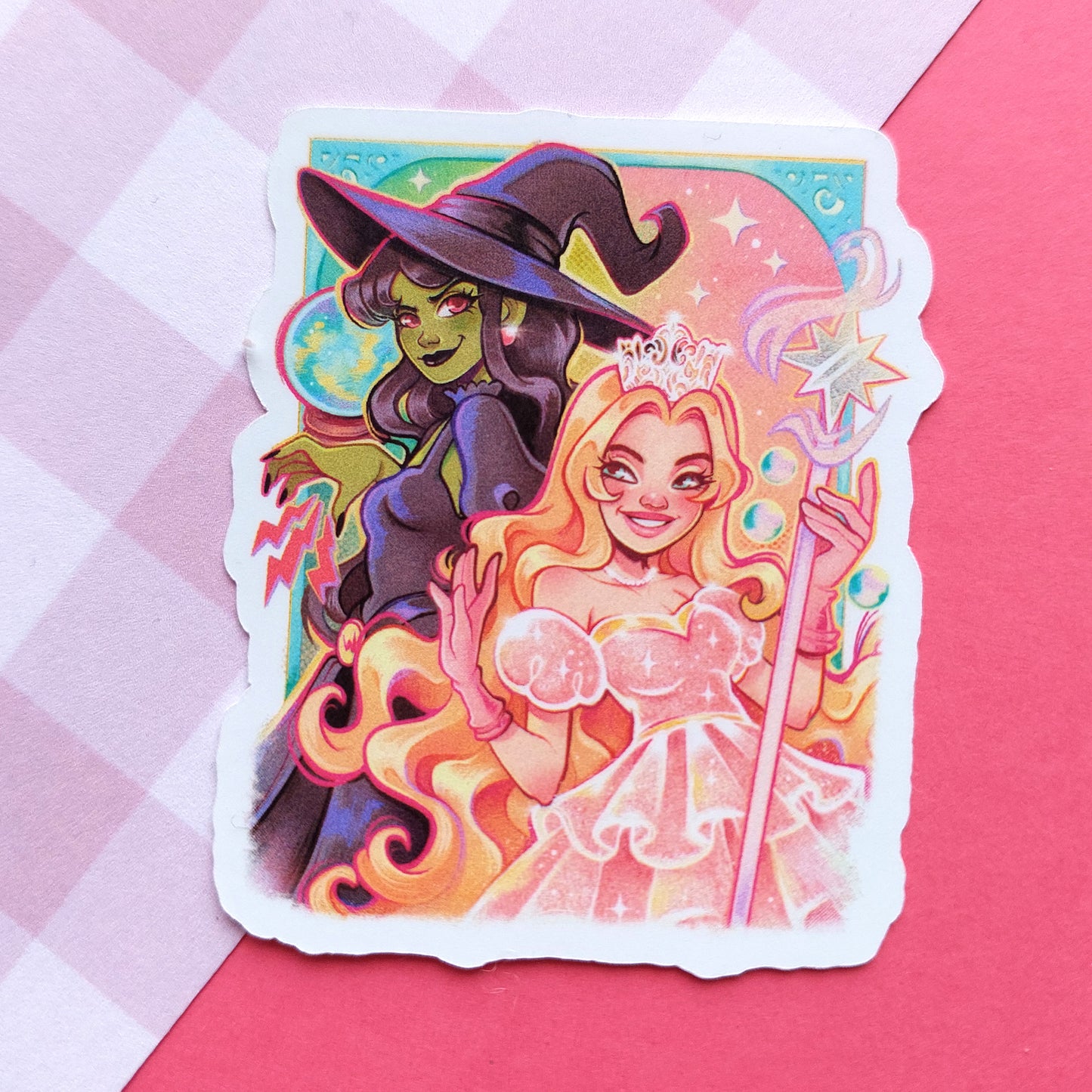 Elphaba & Glinda \\ Vinyl Sticker