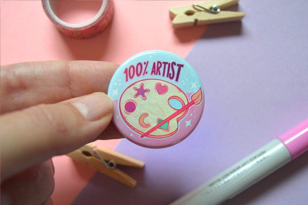 100% Artist \\  Button badge