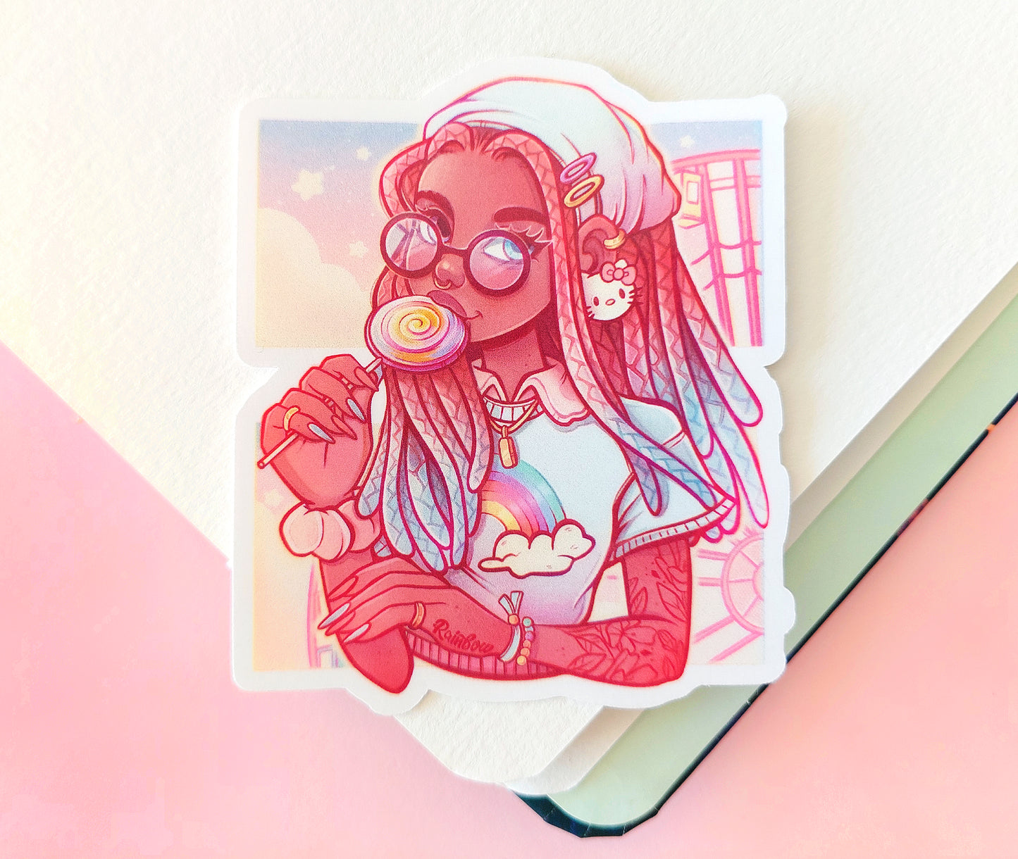 Rainbow \\ Vinyl Sticker