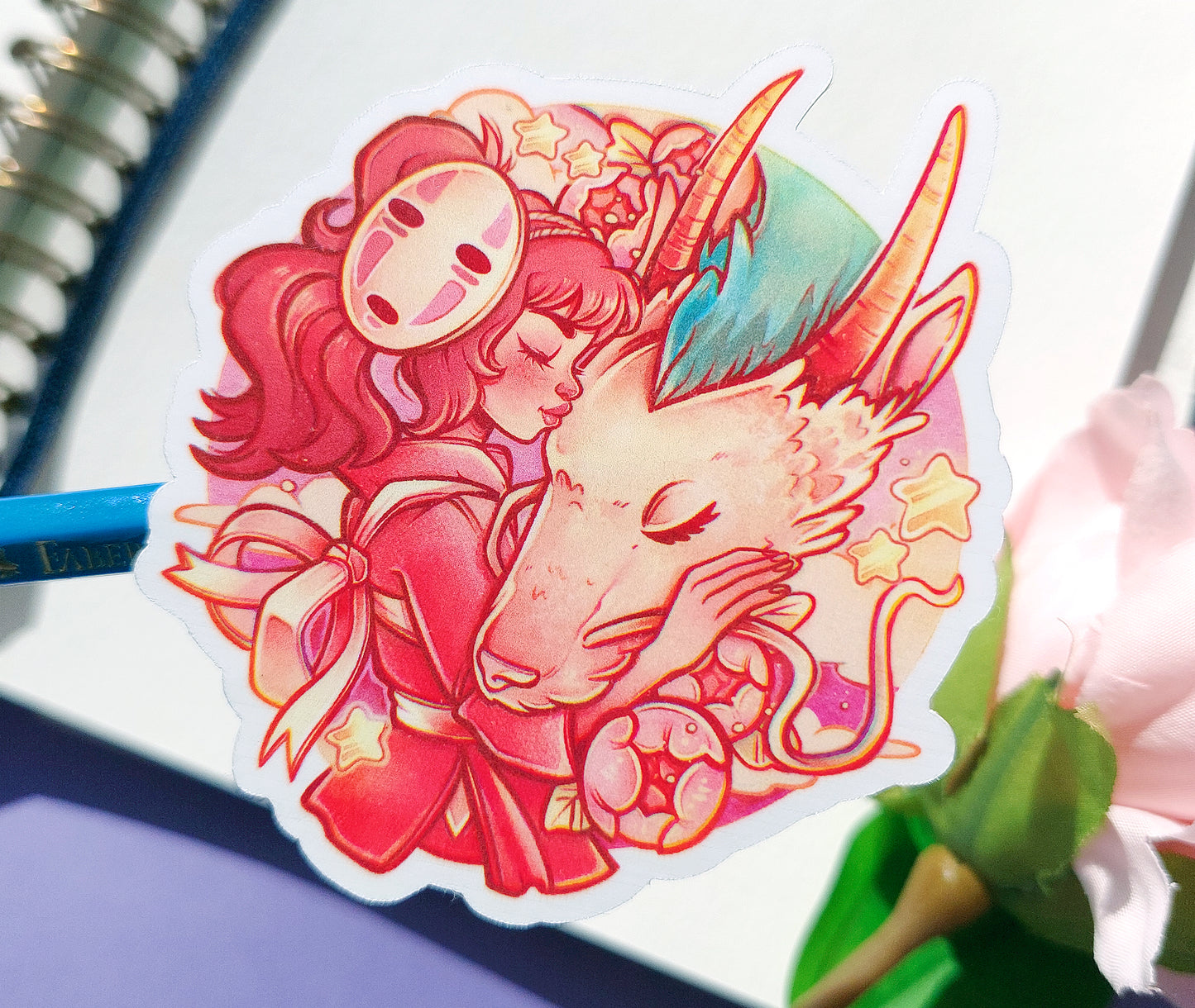 Magic World Girl \\ Vinyl Sticker