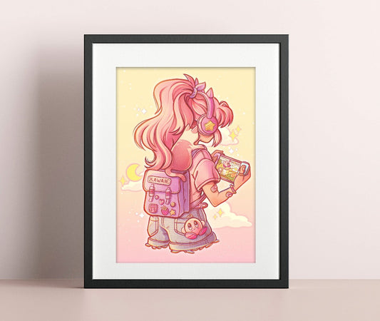 Kyra, The mysterious Kirby Girl \\ Art Print