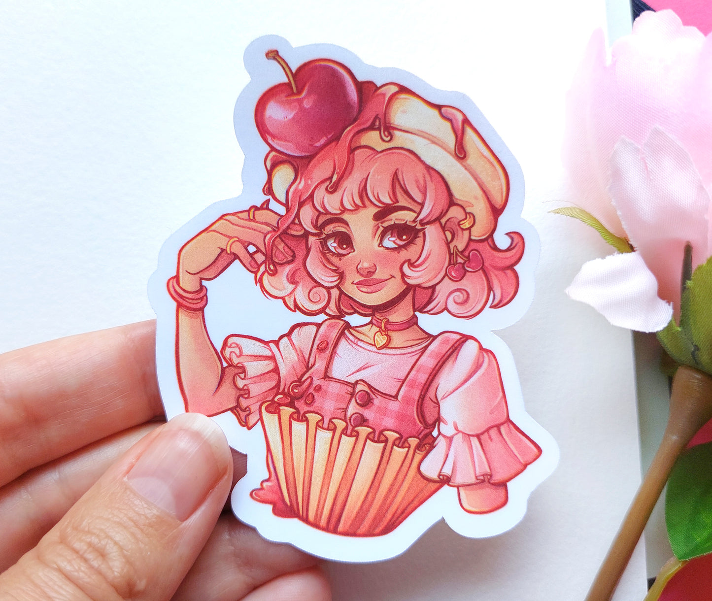 Food Girls \\ Pack One  \\ Vinyl stickers