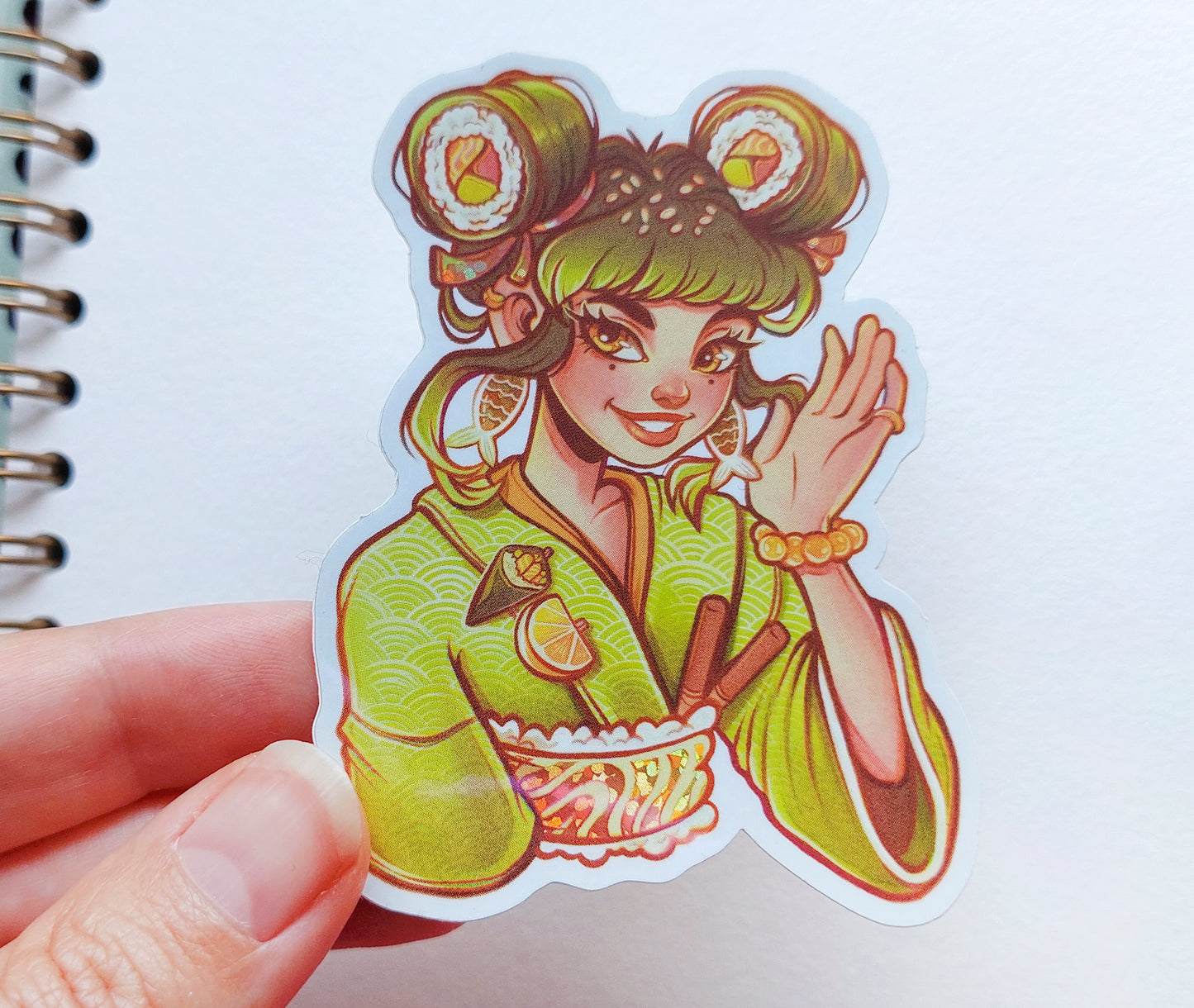 Food Girls \\ Pack Two \\ Vinyl stickers