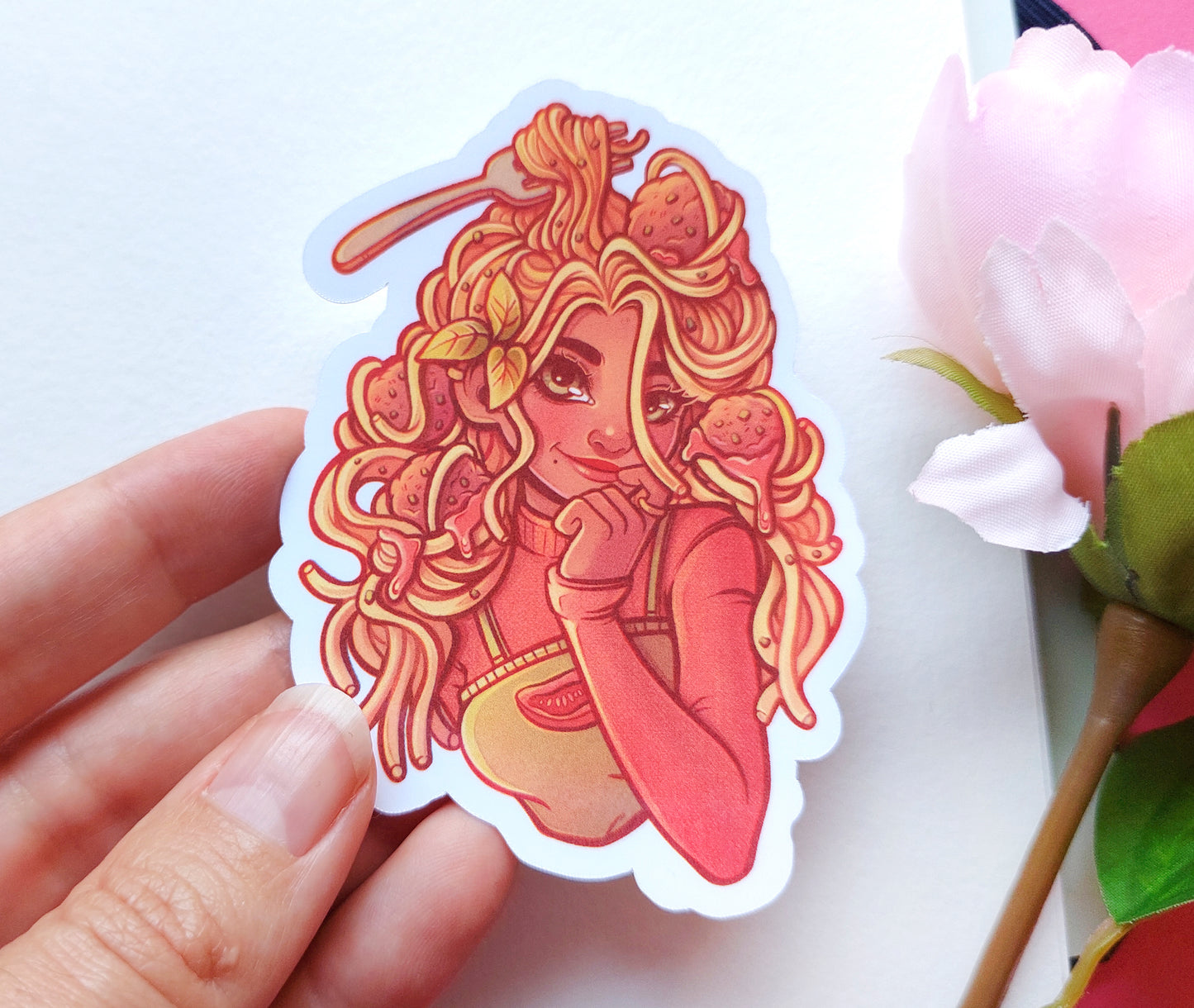 Food Girls \\ Pack One  \\ Vinyl stickers