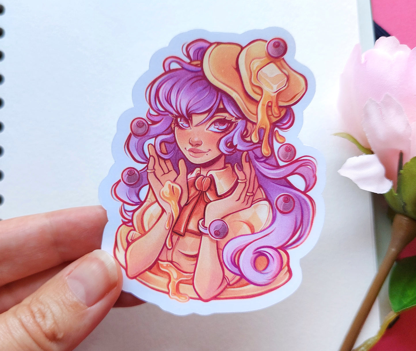 Food Girls \\ Pack One  \\ Vinyl stickers