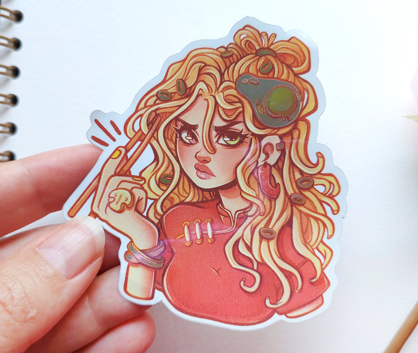 Food Girls \\ Pack Two \\ Vinyl stickers