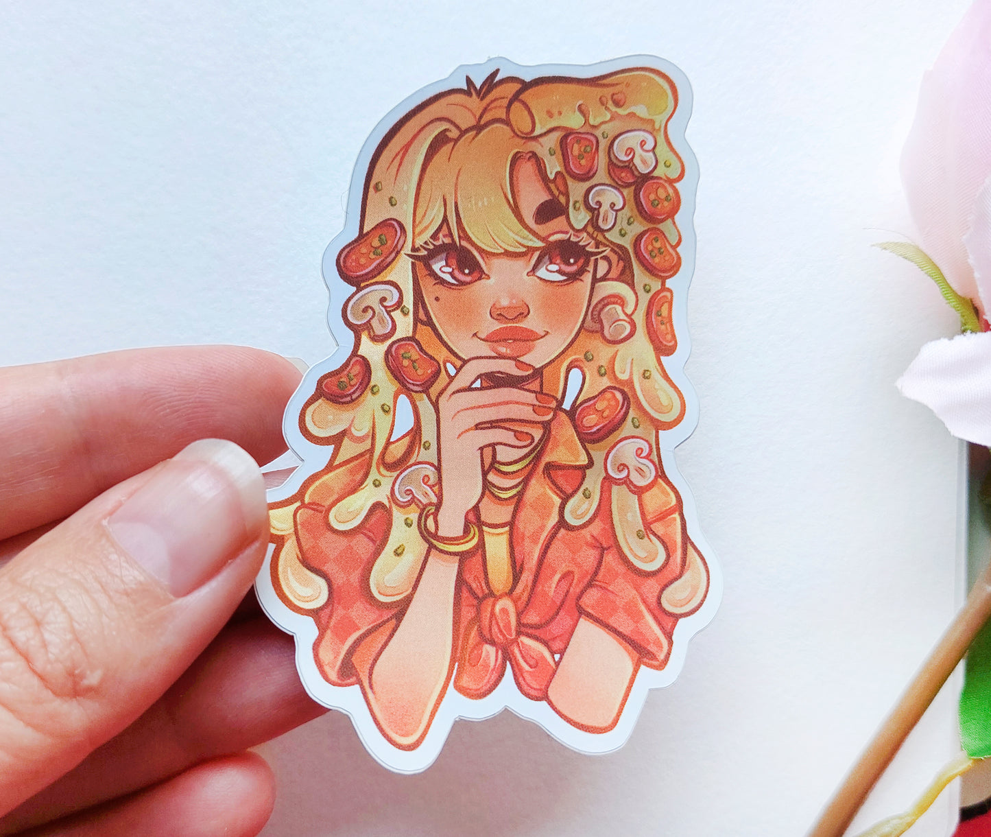 Food Girls \\ Pack Two \\ Vinyl stickers