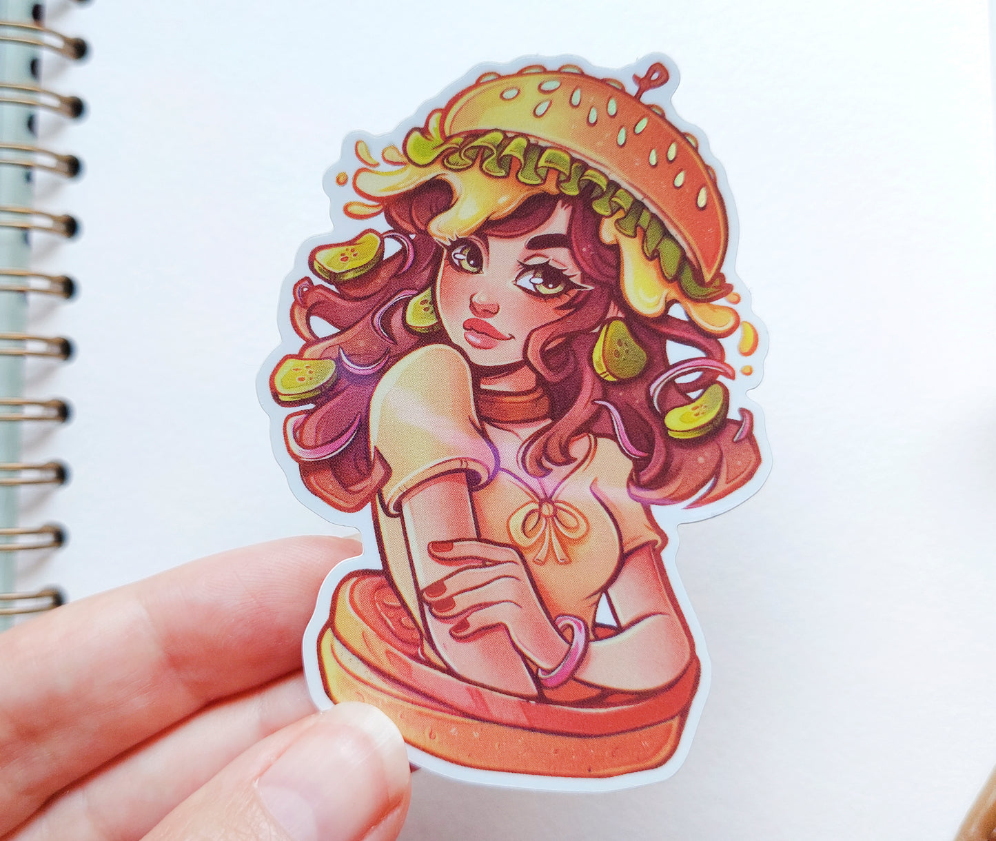 Food Girls \\ Pack Two \\ Vinyl stickers