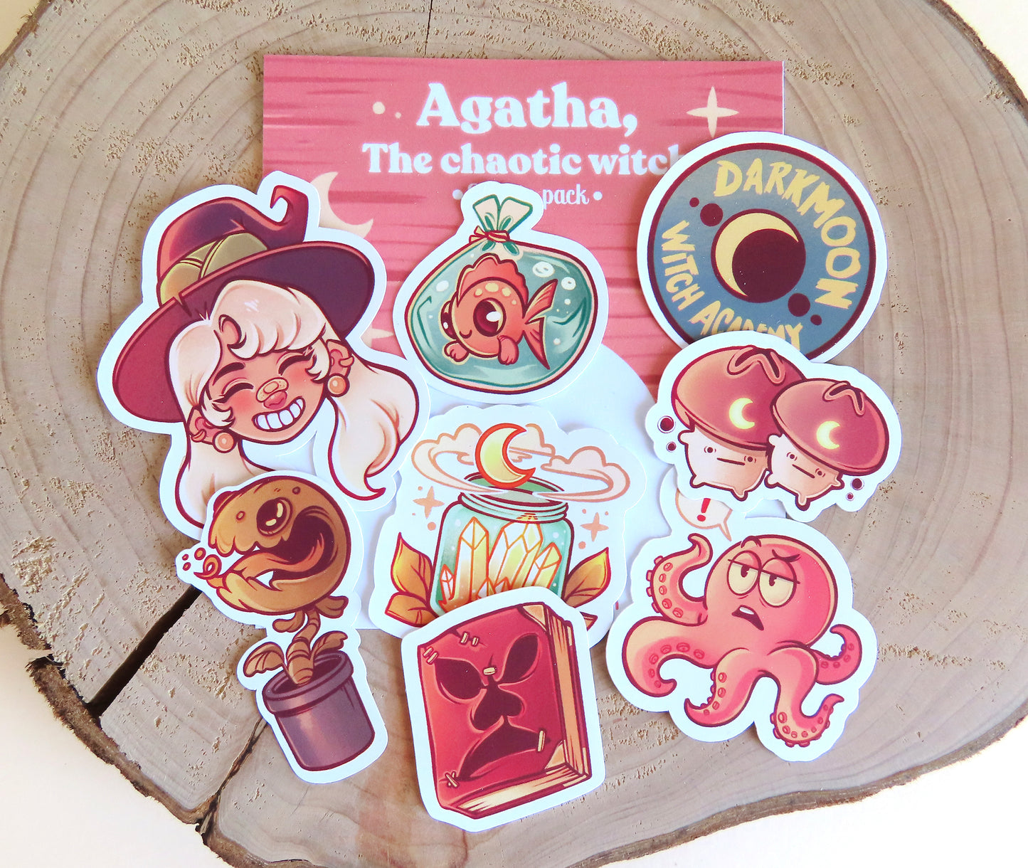 Agatha, the chaotic witch\\ Vinyl Matte sticker pack