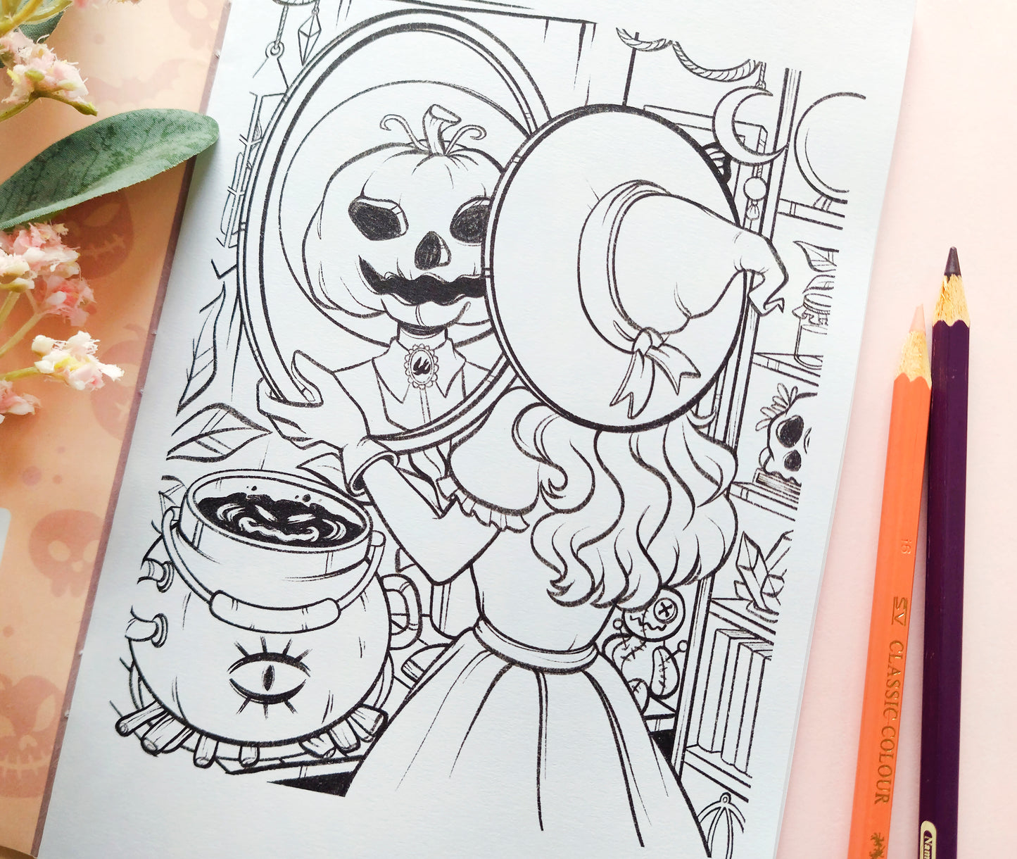 Coloring Book Spooky version \\ DIGITAL VERSION