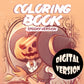 Coloring Book Spooky version \\ DIGITAL VERSION