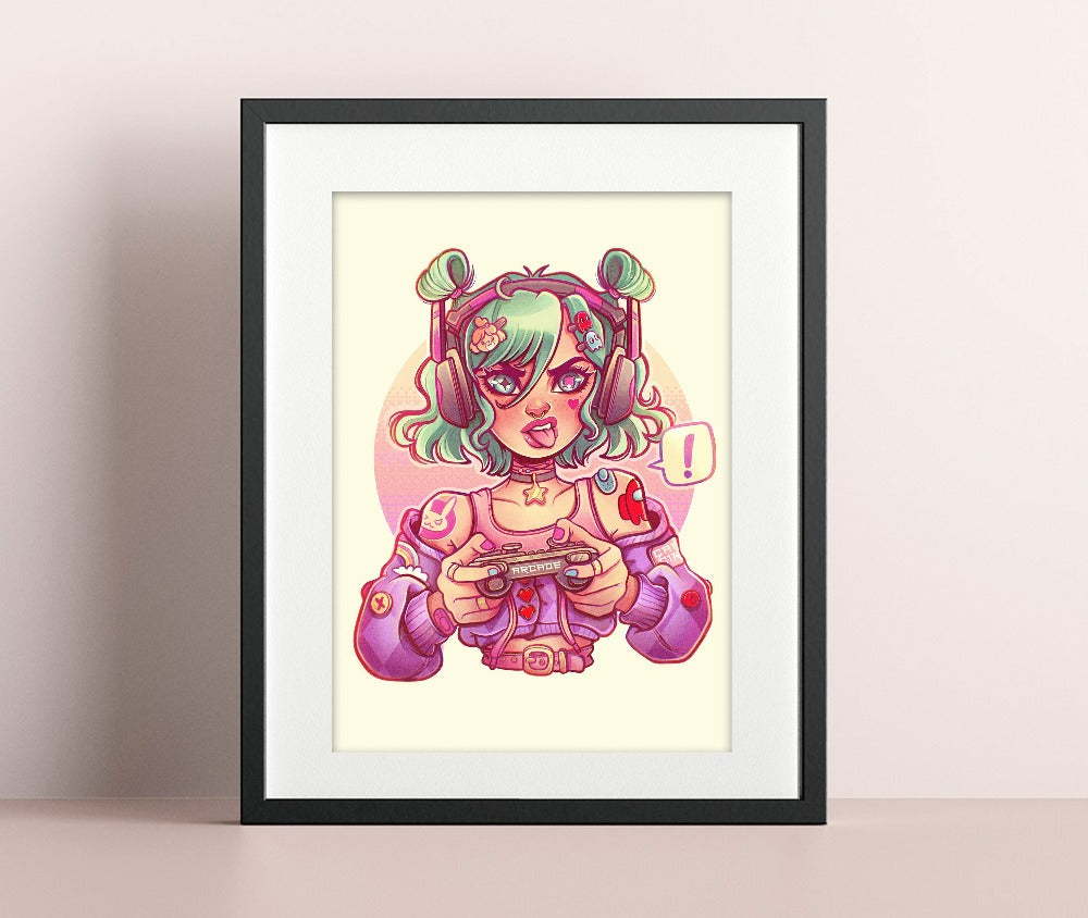 Crazy Gamer \\ Art Print