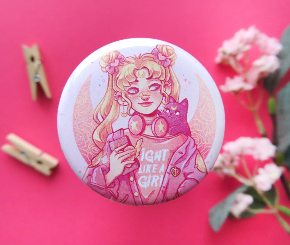 Fight like a Girl \\ BUTTON BADGE