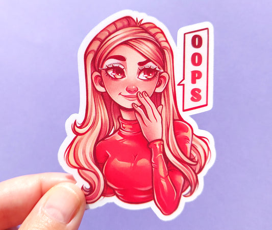 Oops \\ Vinyl Sticker