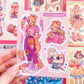 Aesthetic Princesses\\ Matte Vynil Sticker Sheet