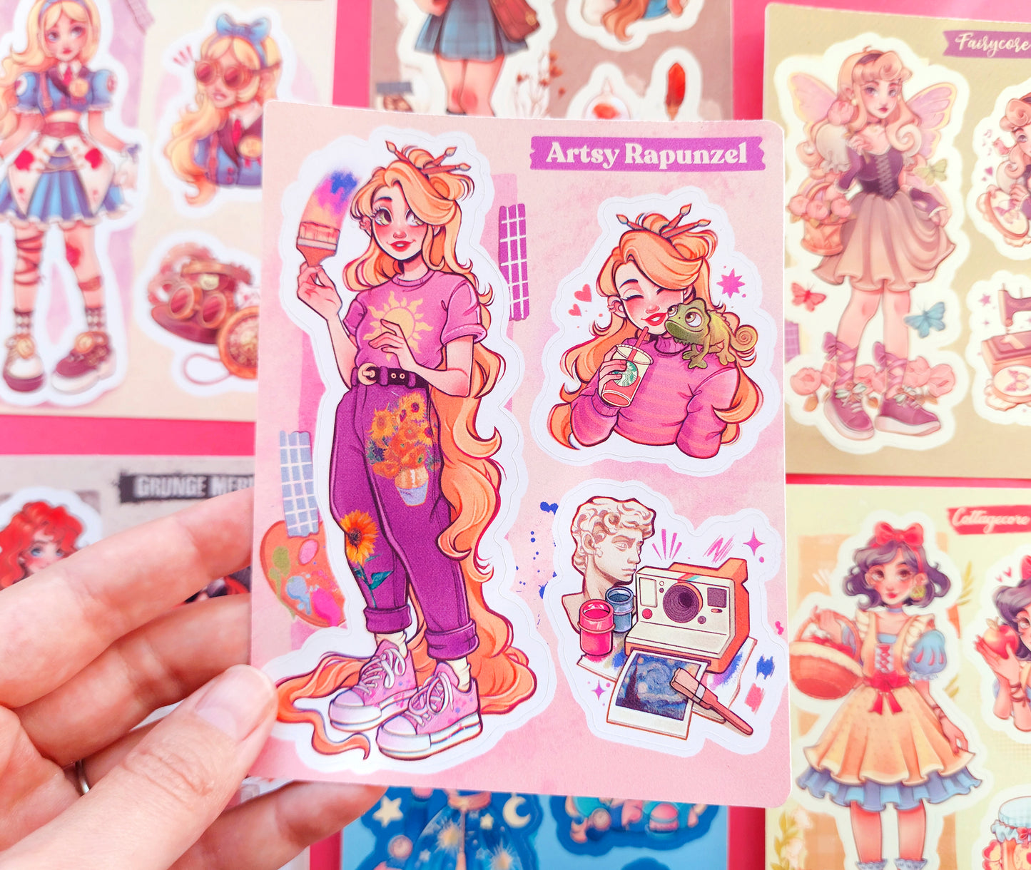 Aesthetic Princesses\\ Matte Vynil Sticker Sheet