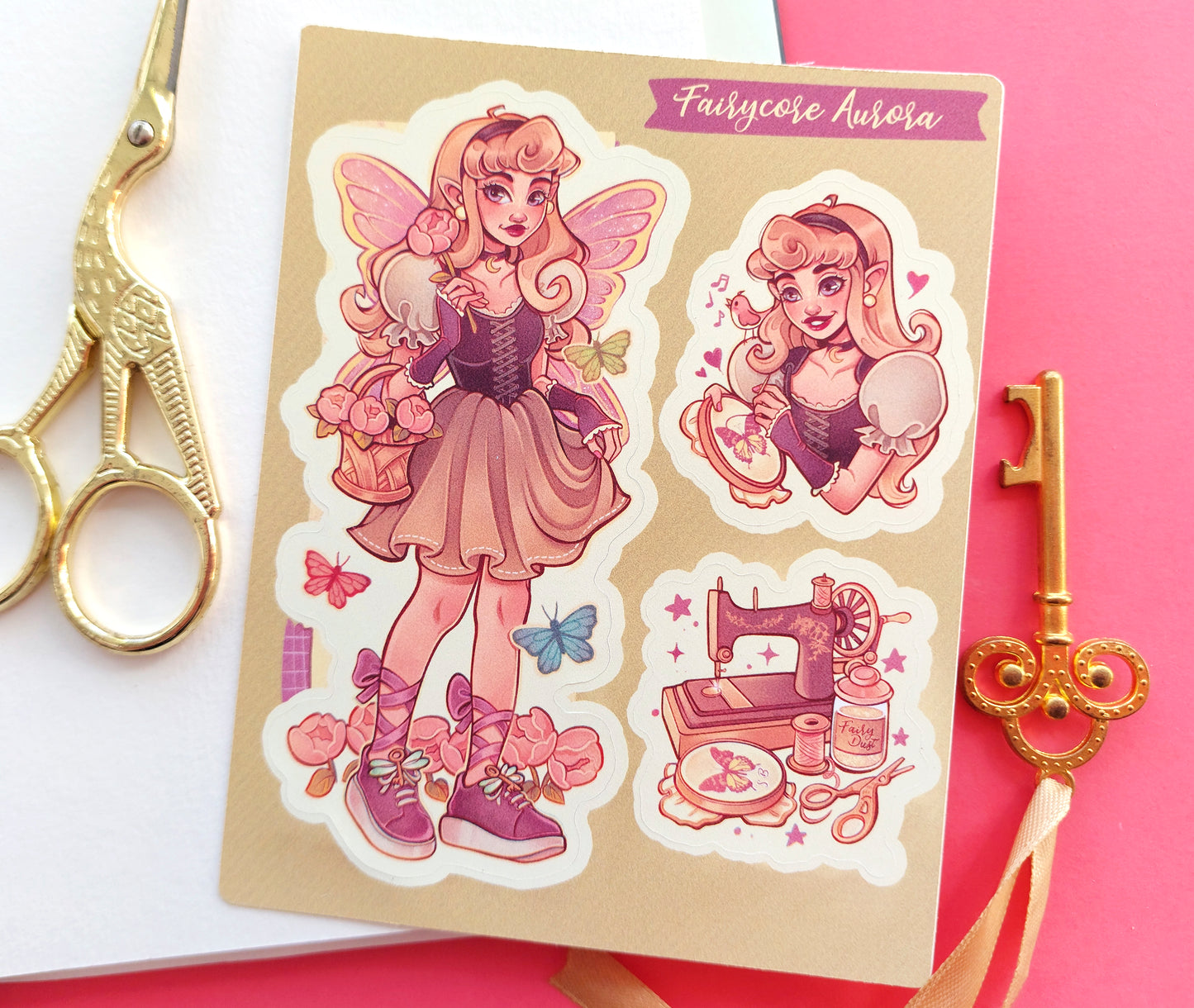 Aesthetic Princesses\\ Matte Vynil Sticker Sheet