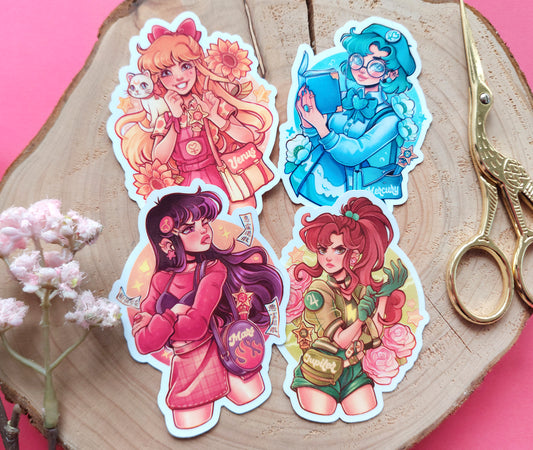 Sailor Scouts \\ Vinyl Stickers