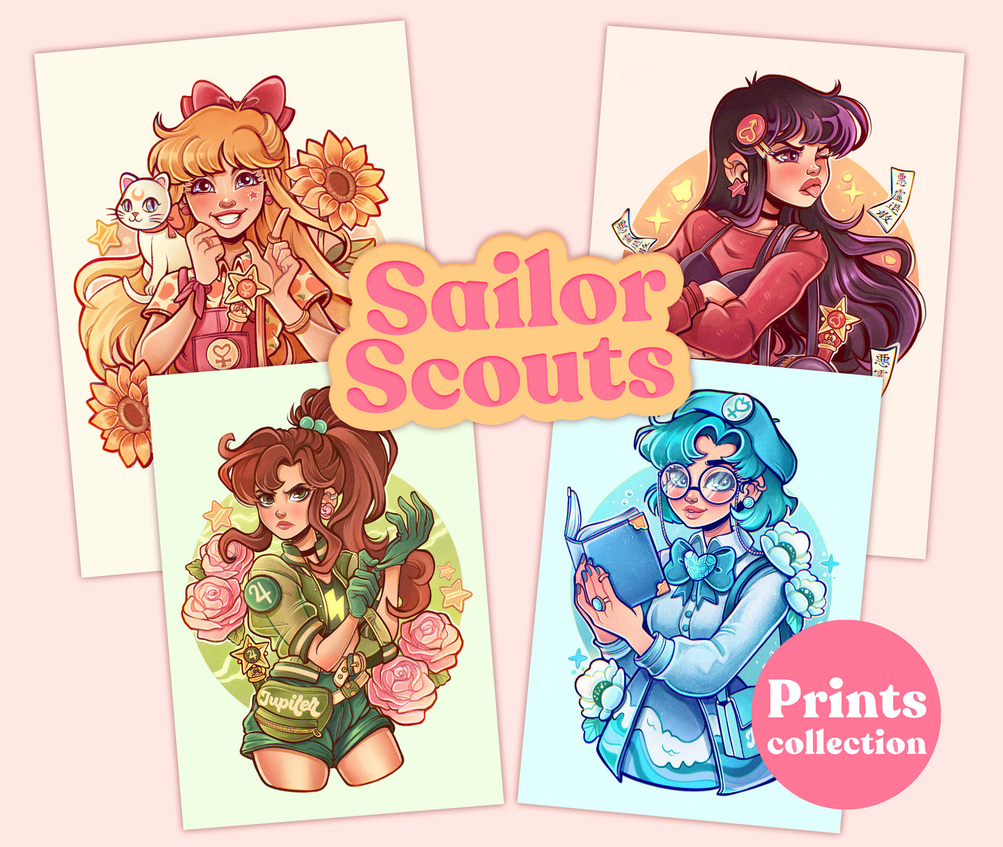 Sailor Scouts \\ Art prints collection